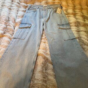 AGOLDE Minka Cargo Realm Jeans Size 31 new with tags Denim